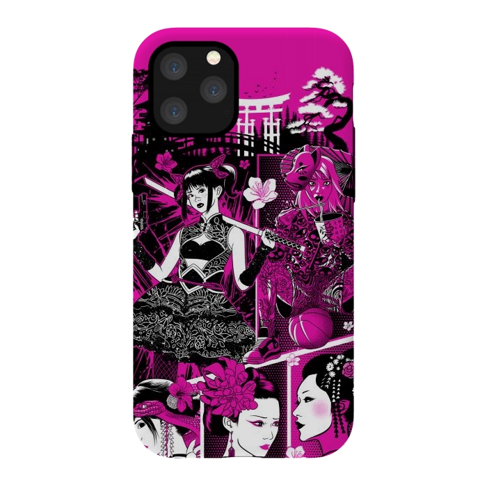 iPhone 11 Pro StrongFit pink geisha  by Alberto
