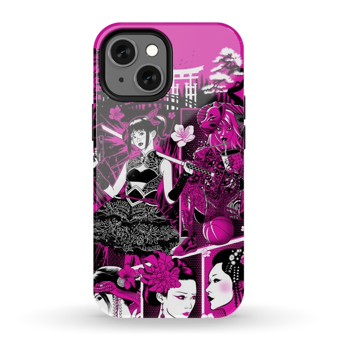 iPhone 12 mini StrongFit pink geisha  by Alberto