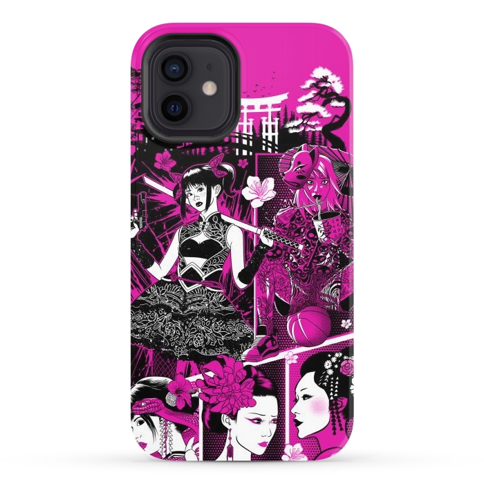 iPhone 12 StrongFit pink geisha  by Alberto