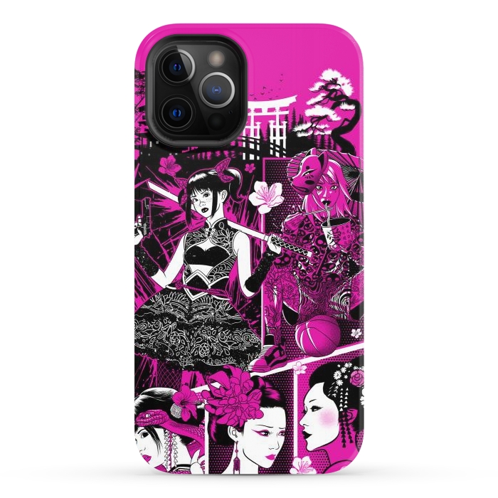 iPhone 12 Pro StrongFit pink geisha  by Alberto