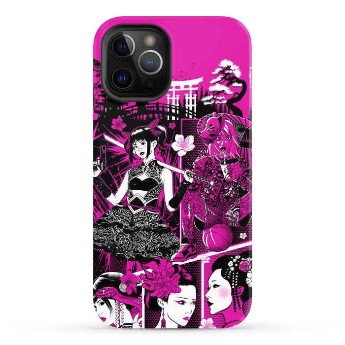 iPhone 12 Pro Max StrongFit pink geisha  by Alberto