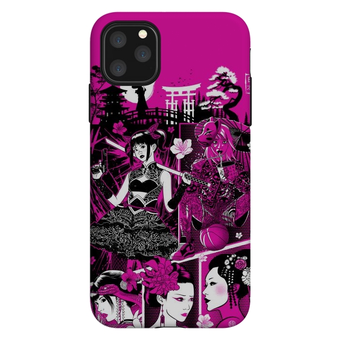 iPhone 11 Pro Max StrongFit pink geisha  by Alberto