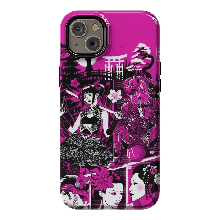 iPhone 14 Plus StrongFit pink geisha  by Alberto