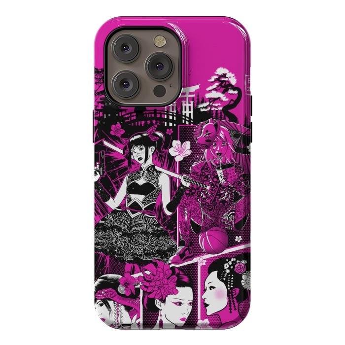 iPhone 14 Pro max StrongFit pink geisha  by Alberto
