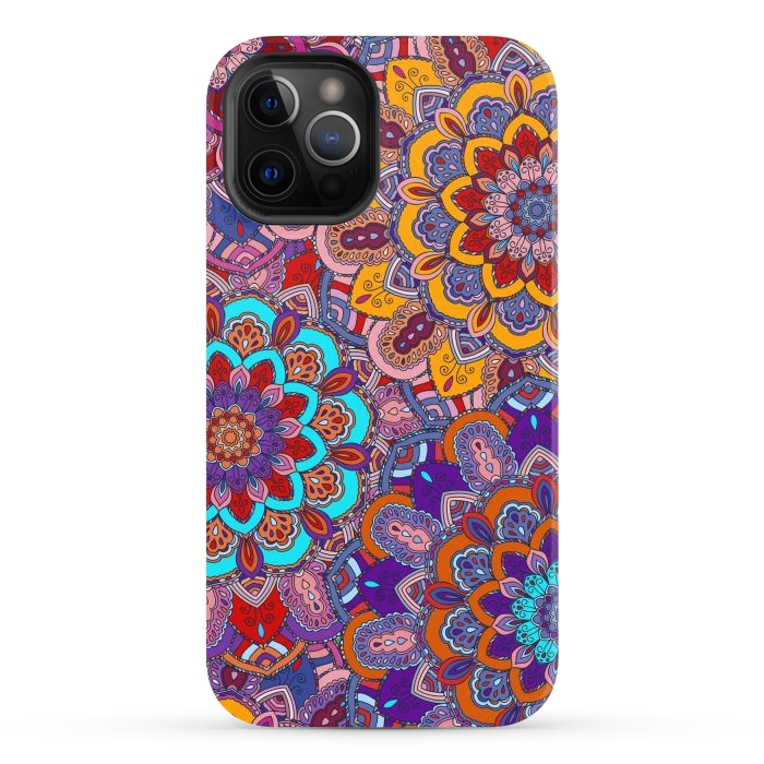 iPhone 12 Pro Max StrongFit Mandalas In Colors Earth  by ArtsCase