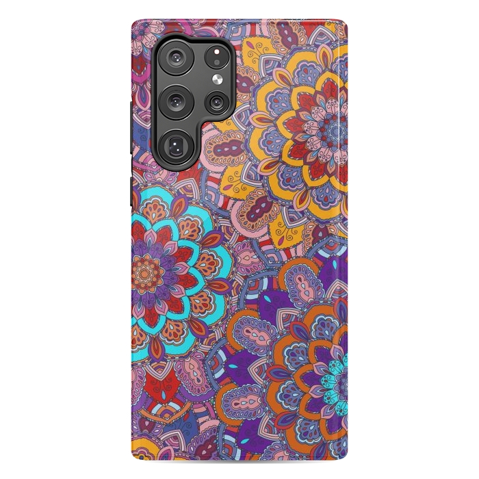 Galaxy S22 Ultra StrongFit Mandalas In Colors Earth  by ArtsCase