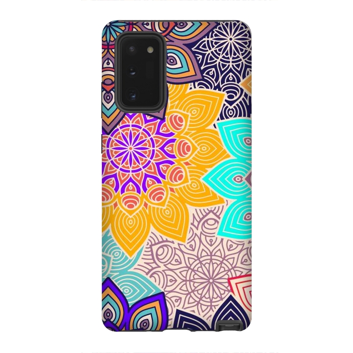 Galaxy Note 20 StrongFit Repeated Tropical Mandalas by ArtsCase