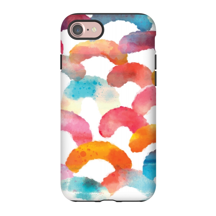 iPhone 7 StrongFit Watercolor multi scales by MALLIKA