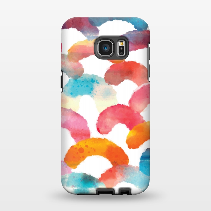 Galaxy S7 EDGE StrongFit Watercolor multi scales by MALLIKA