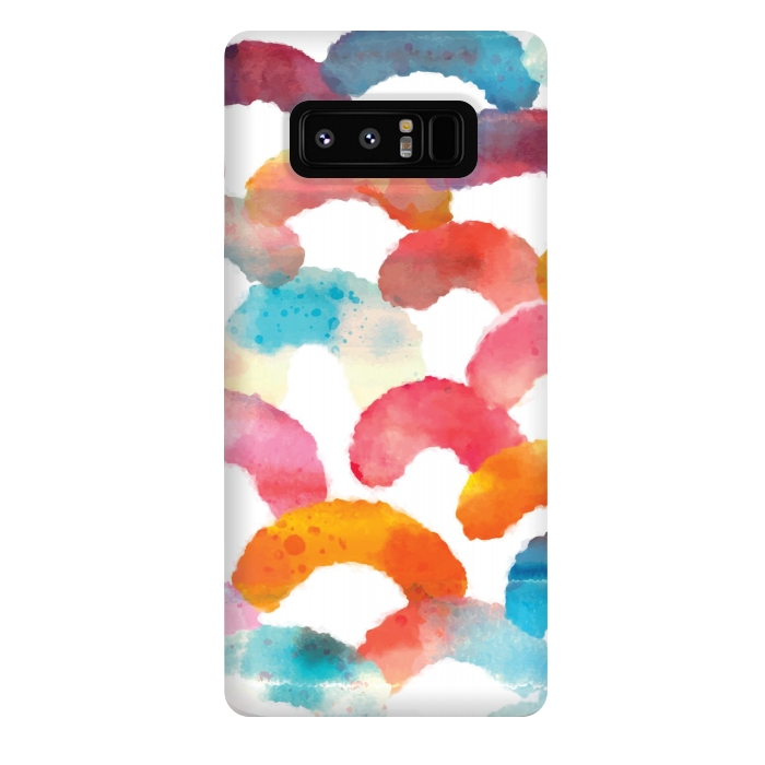 Galaxy Note 8 StrongFit Watercolor multi scales by MALLIKA