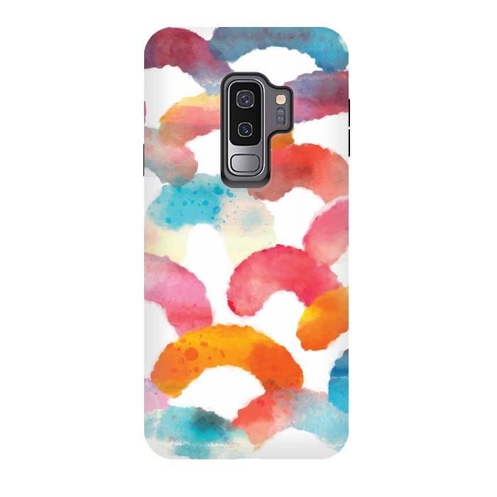 Galaxy S9 plus StrongFit Watercolor multi scales by MALLIKA