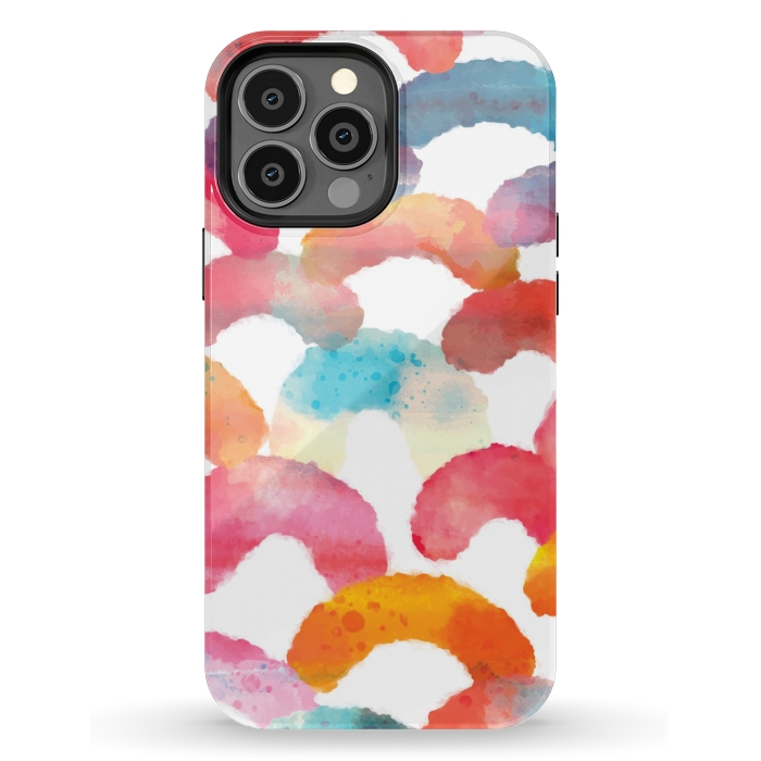 iPhone 13 Pro Max StrongFit Watercolor multi scales by MALLIKA