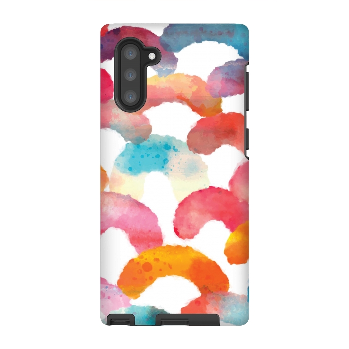 Galaxy Note 10 StrongFit Watercolor multi scales by MALLIKA