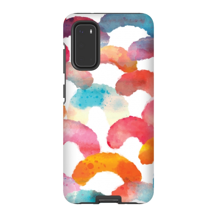 Galaxy S20 StrongFit Watercolor multi scales by MALLIKA
