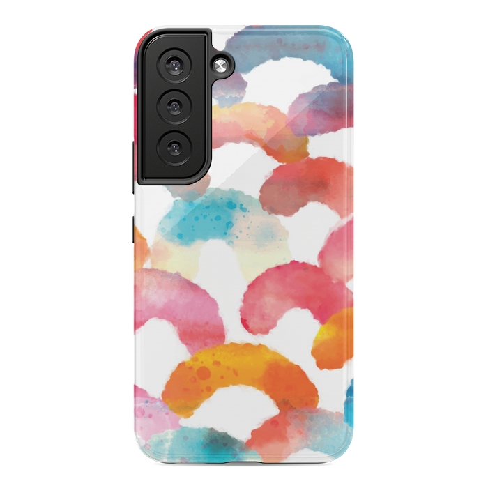 Galaxy S22 StrongFit Watercolor multi scales by MALLIKA