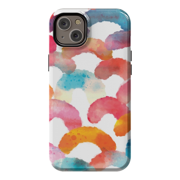 iPhone 14 Plus StrongFit Watercolor multi scales by MALLIKA