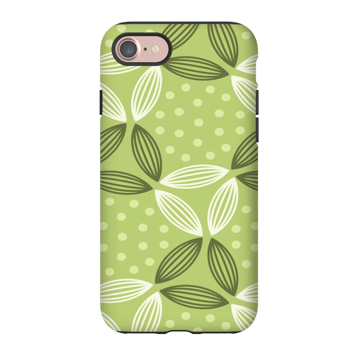 iPhone 7 StrongFit green leave pattern by MALLIKA