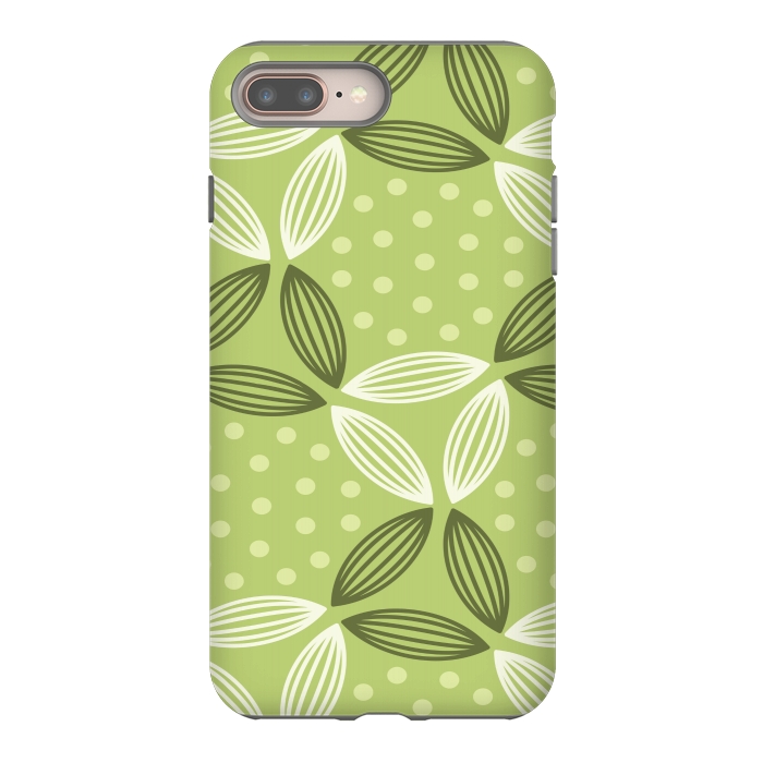 iPhone 7 plus StrongFit green leave pattern by MALLIKA