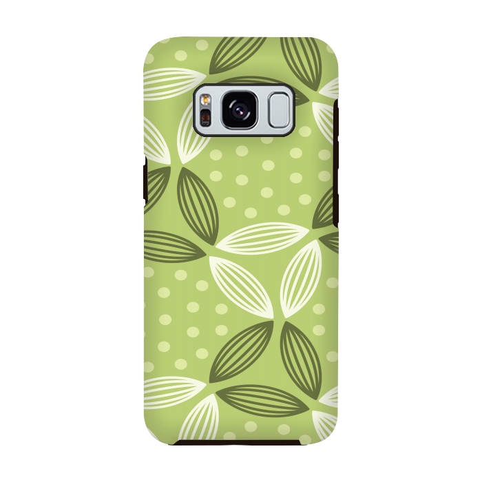Galaxy S8 StrongFit green leave pattern by MALLIKA