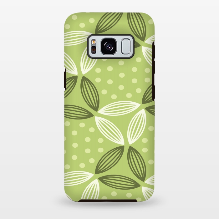 Galaxy S8 plus StrongFit green leave pattern by MALLIKA