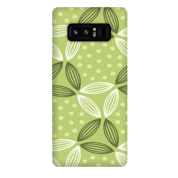 Galaxy Note 8 StrongFit green leave pattern by MALLIKA