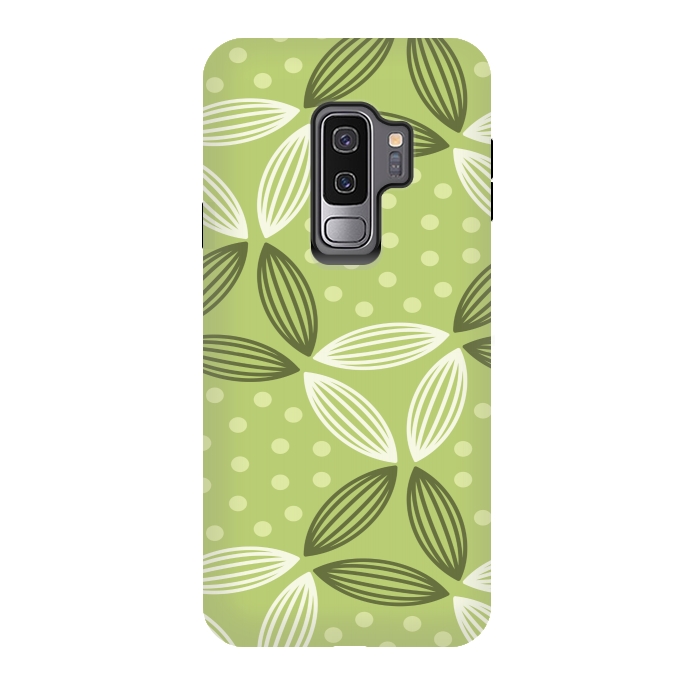 Galaxy S9 plus StrongFit green leave pattern by MALLIKA