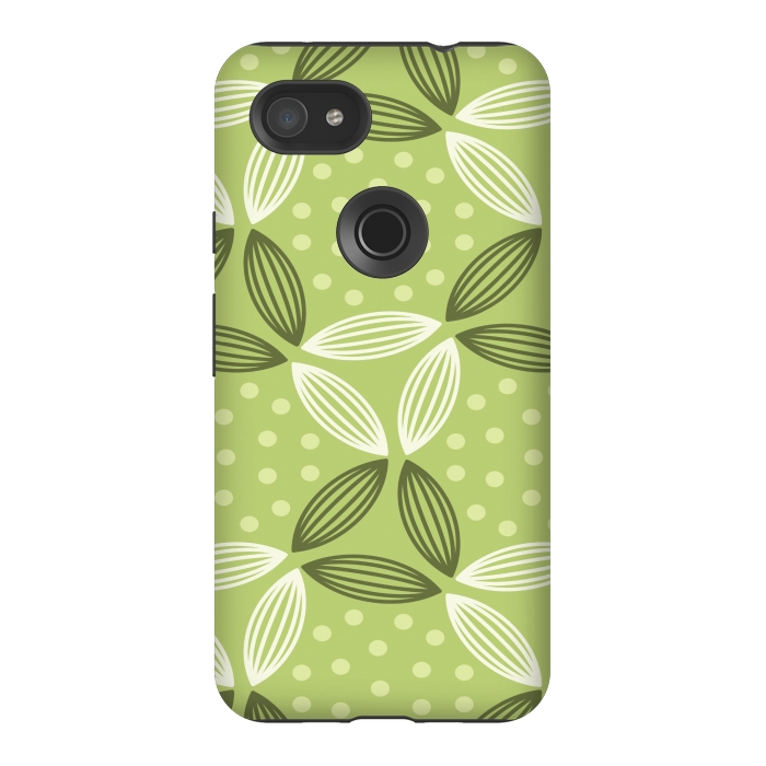 Pixel 3AXL StrongFit green leave pattern by MALLIKA