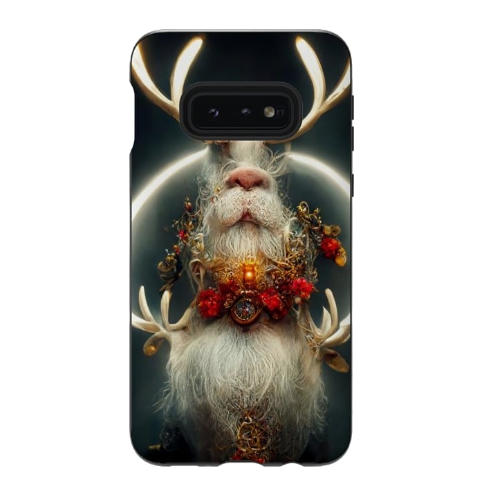 Galaxy S10e StrongFit Santa reindeer by haroulita