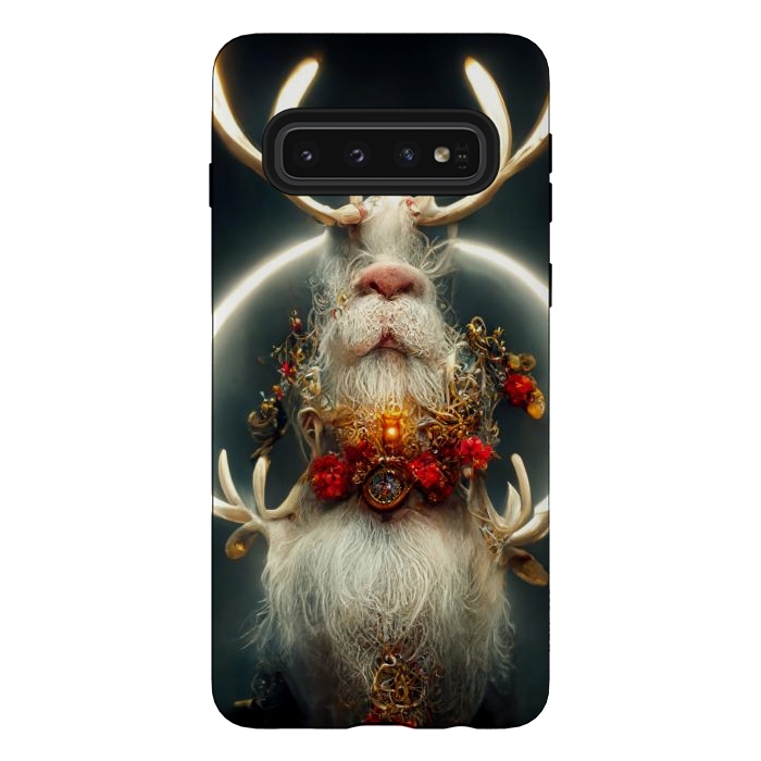 Galaxy S10 StrongFit Santa reindeer by haroulita