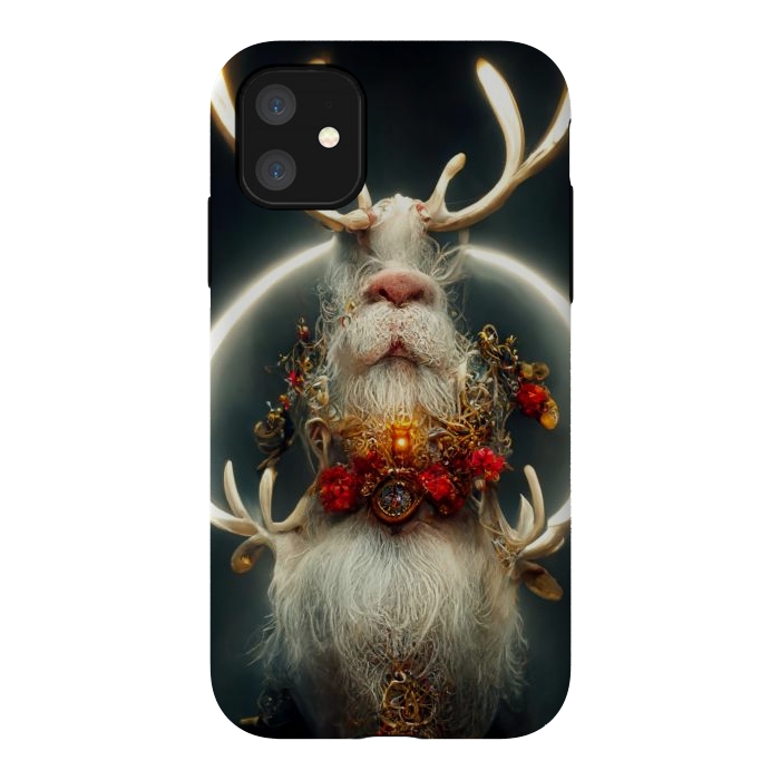 iPhone 11 StrongFit Santa reindeer by haroulita