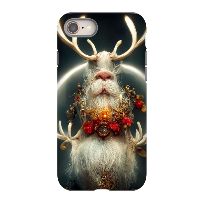 iPhone SE StrongFit Santa reindeer by haroulita