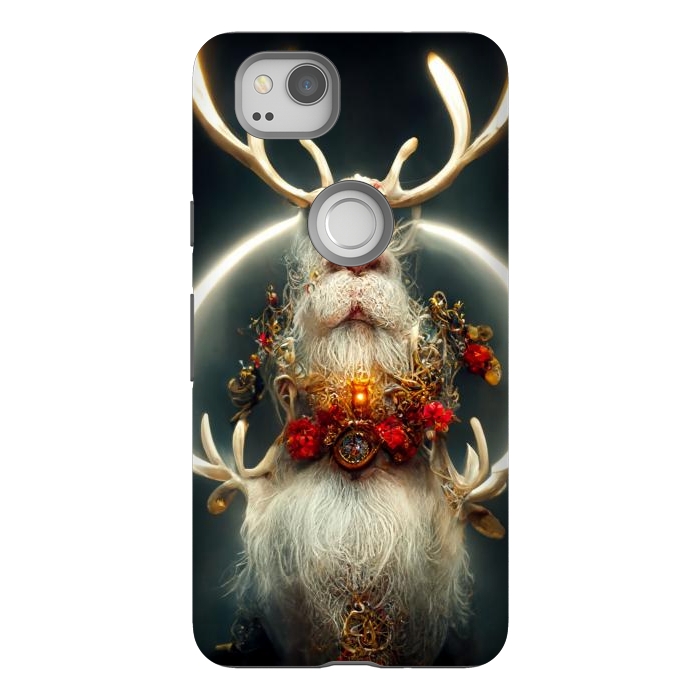 Pixel 2 StrongFit Santa reindeer by haroulita