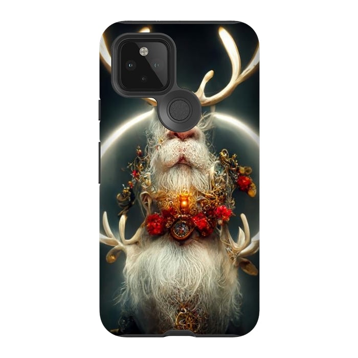 Pixel 5 StrongFit Santa reindeer by haroulita