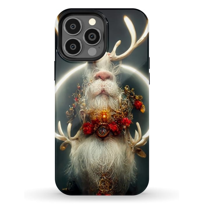 iPhone 13 Pro Max StrongFit Santa reindeer by haroulita