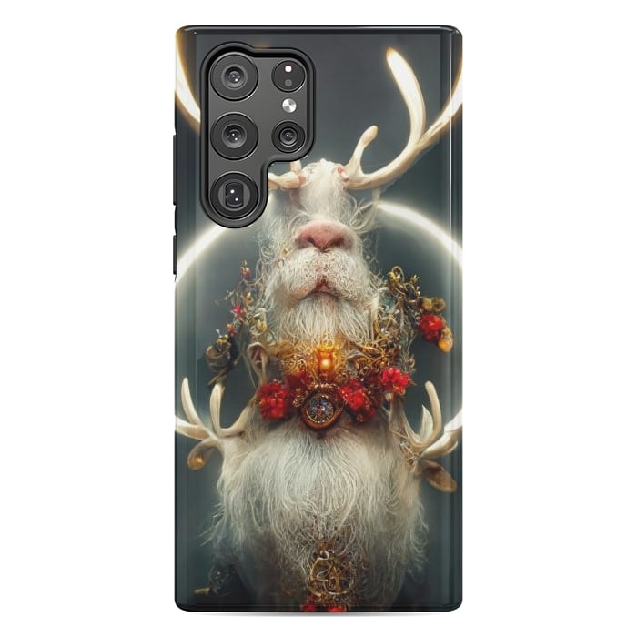 Galaxy S22 Ultra StrongFit Santa reindeer by haroulita