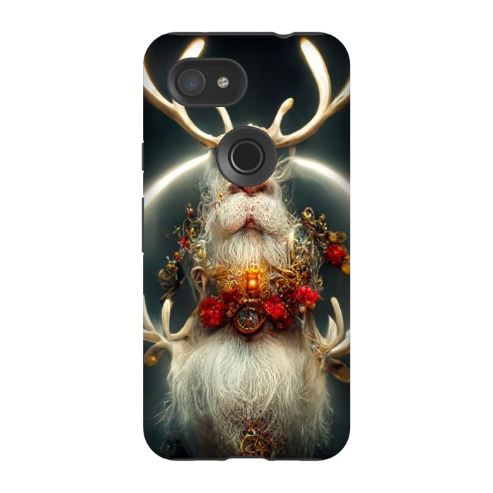 Pixel 3A StrongFit Santa reindeer by haroulita
