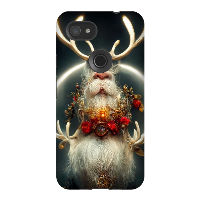 Pixel 3AXL StrongFit Santa reindeer by haroulita