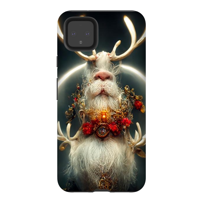 Pixel 4XL StrongFit Santa reindeer by haroulita