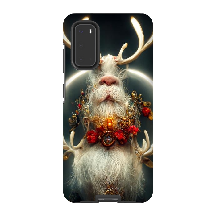 Galaxy S20 StrongFit Santa reindeer by haroulita