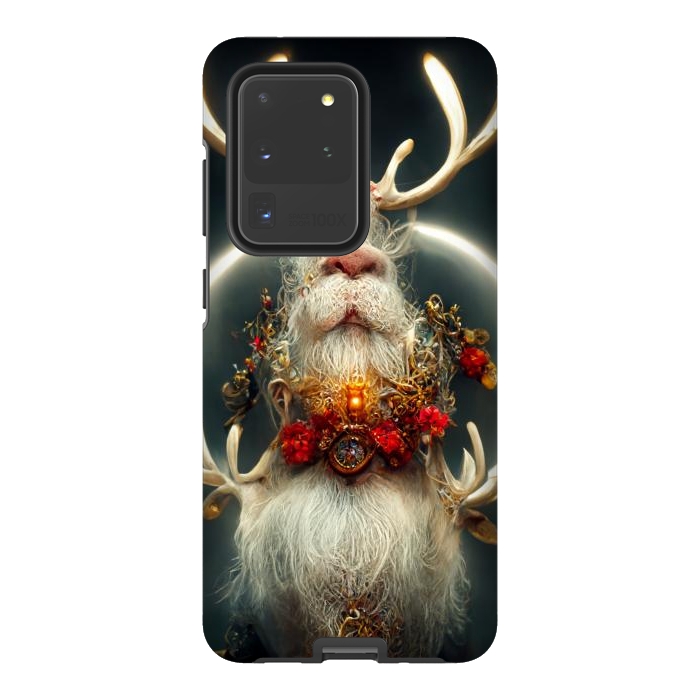 Galaxy S20 Ultra StrongFit Santa reindeer by haroulita