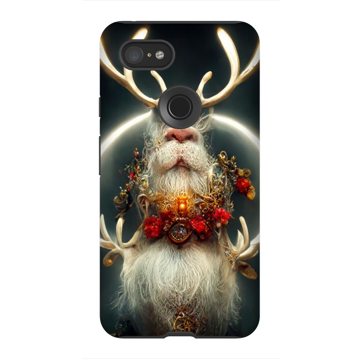 Pixel 3XL StrongFit Santa reindeer by haroulita