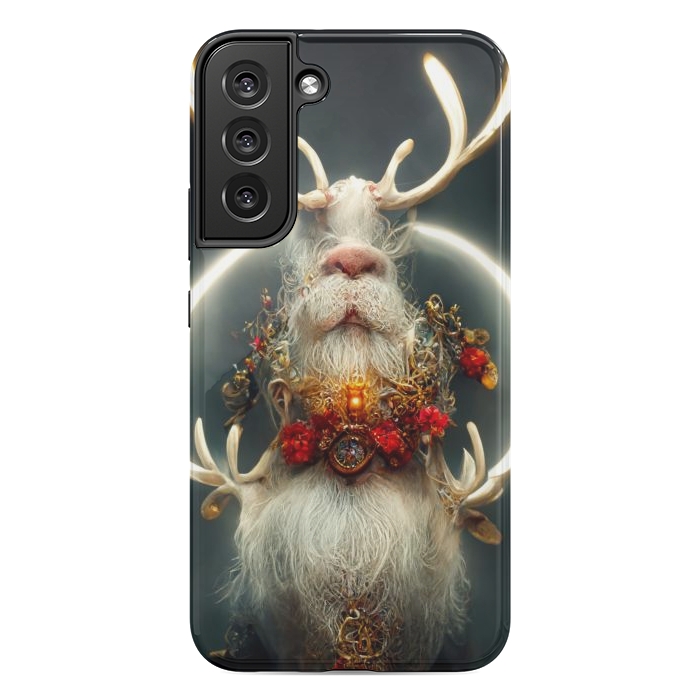 Galaxy S22 plus StrongFit Santa reindeer by haroulita