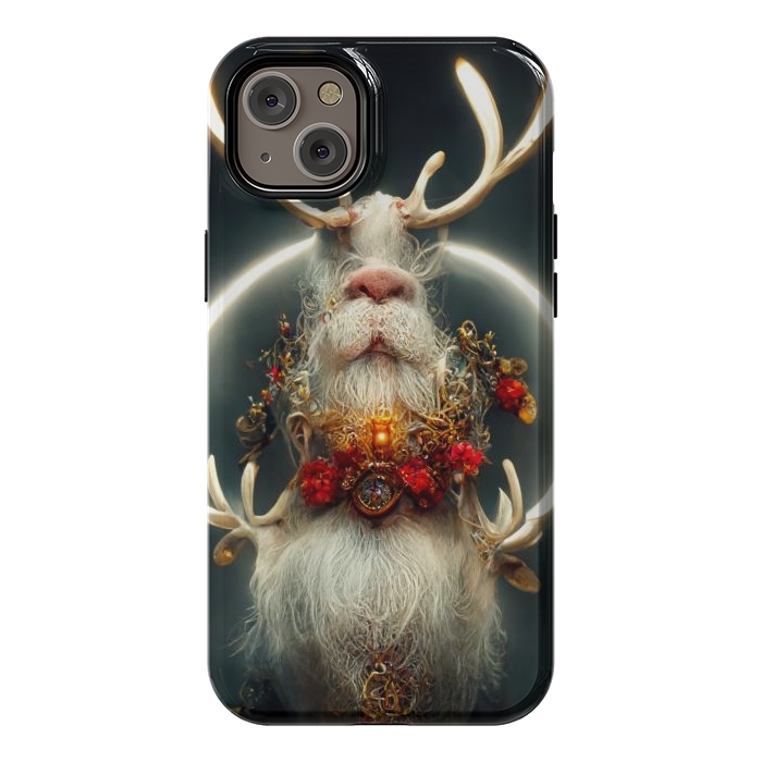 iPhone 14 Plus StrongFit Santa reindeer by haroulita
