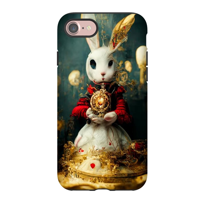iPhone 7 StrongFit white rabbit , Alice by haroulita