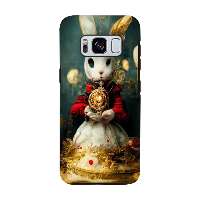 Galaxy S8 StrongFit white rabbit , Alice by haroulita