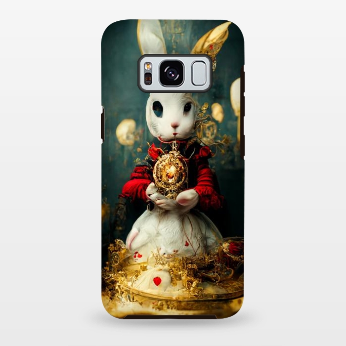 Galaxy S8 plus StrongFit white rabbit , Alice by haroulita