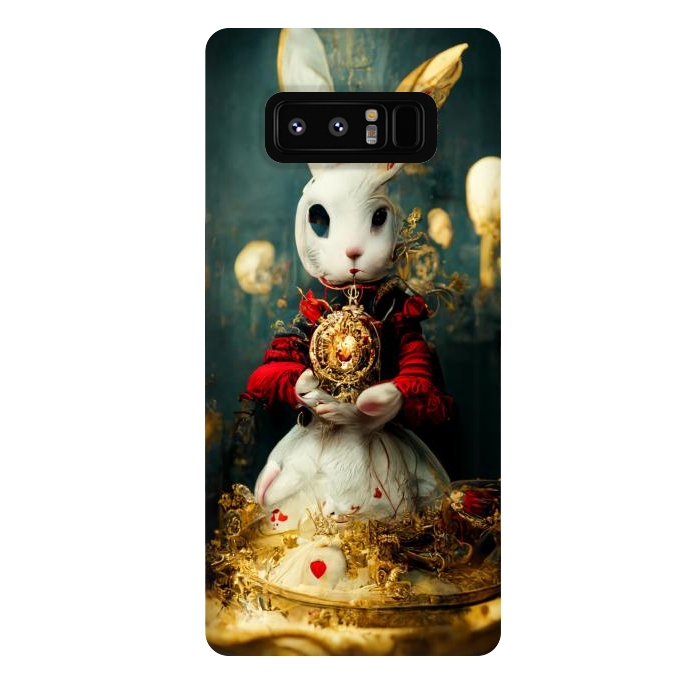 Galaxy Note 8 StrongFit white rabbit , Alice by haroulita