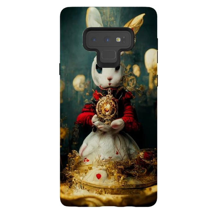 Galaxy Note 9 StrongFit white rabbit , Alice by haroulita