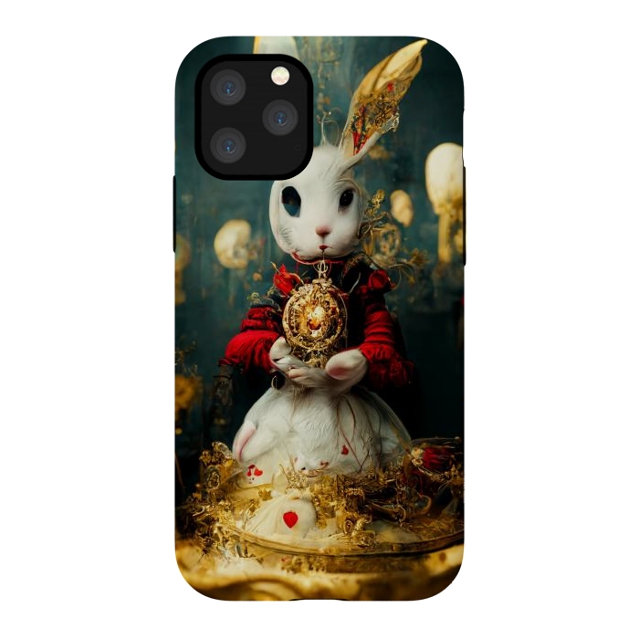 iPhone 11 Pro StrongFit white rabbit , Alice by haroulita