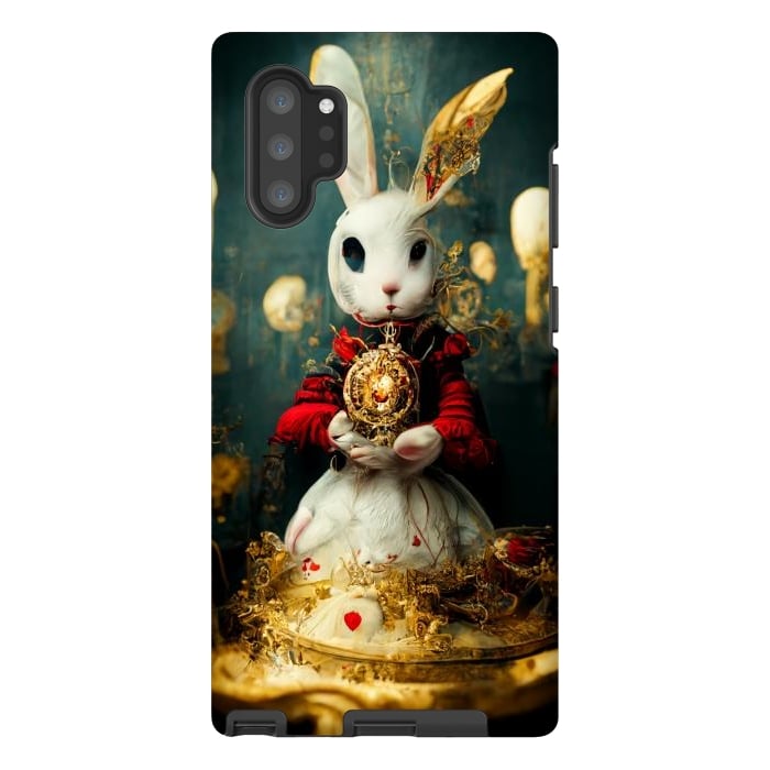 Galaxy Note 10 plus StrongFit white rabbit , Alice by haroulita